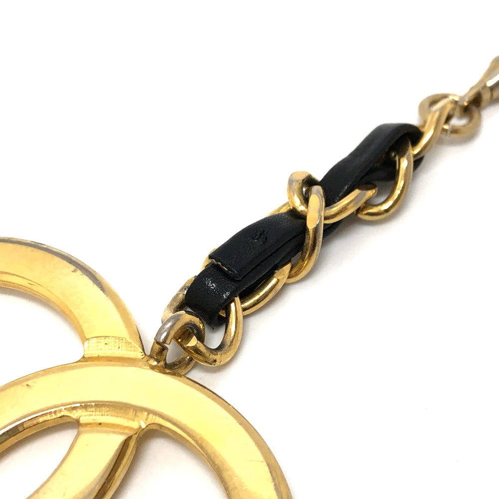 CHANEL charm Gold Plated gold Big COCO Mark Women Used Authentic