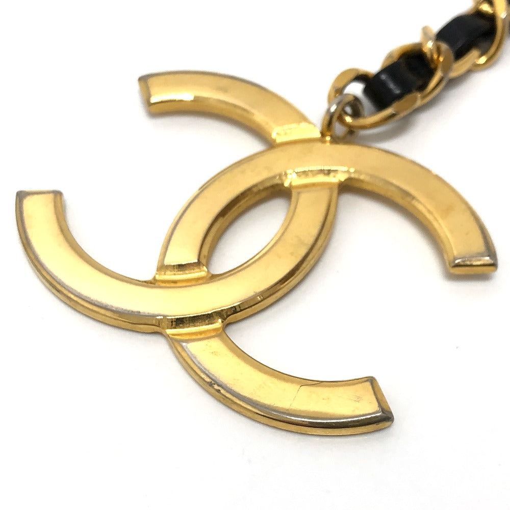 CHANEL charm Gold Plated gold Big COCO Mark Women Used Authentic