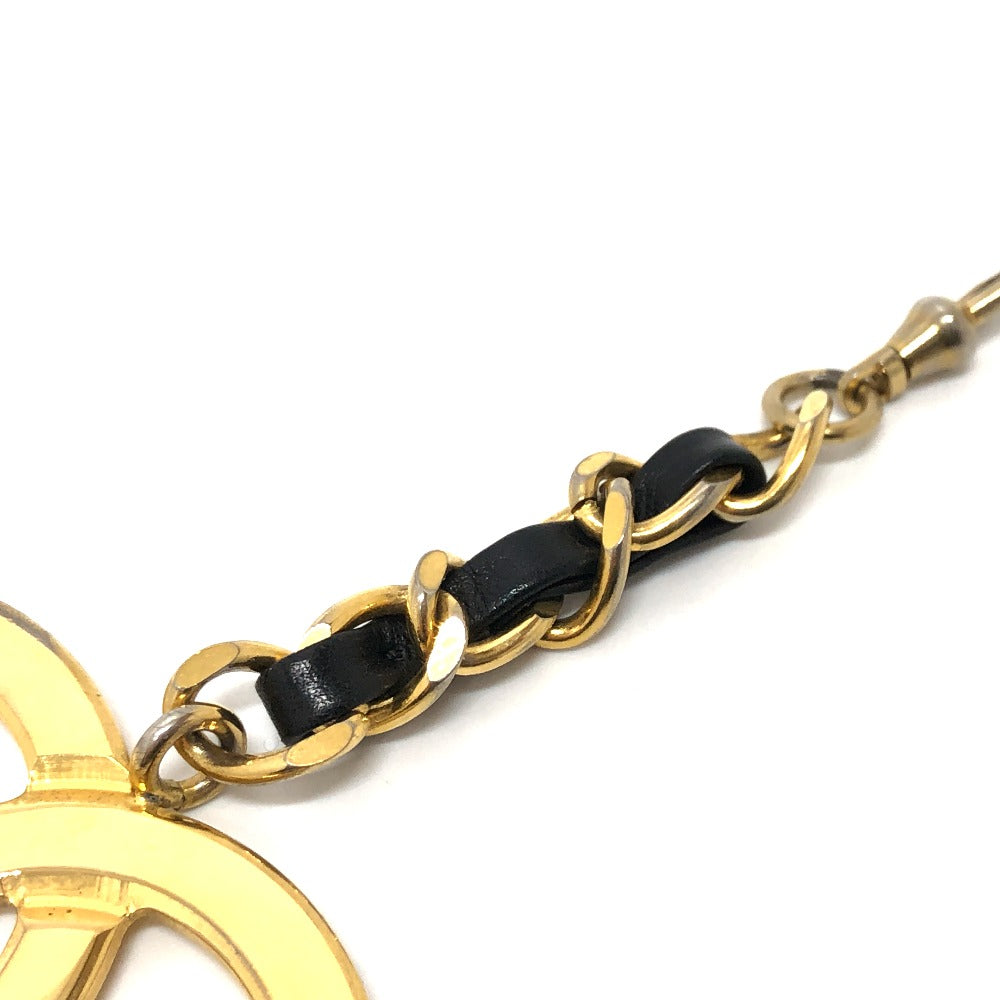 CHANEL charm Gold Plated gold Big COCO Mark Women Used Authentic