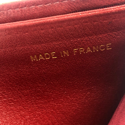 CHANEL Folded wallet lambskin Red Pico Lore