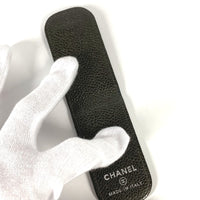 CHANEL Money clip Wallet Matrasse quilting CC COCO Mark Caviar skin khaki Women Used Authentic