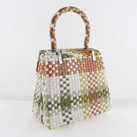 Salvatore Ferragamo Handbag Braid Gancini leather DO217228 multicolor Women Used Authentic
