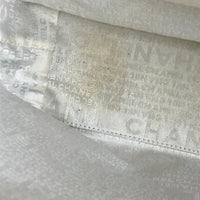 CHANEL Tote Bag shoulder bag window line logo canvas black Women Used Authentic