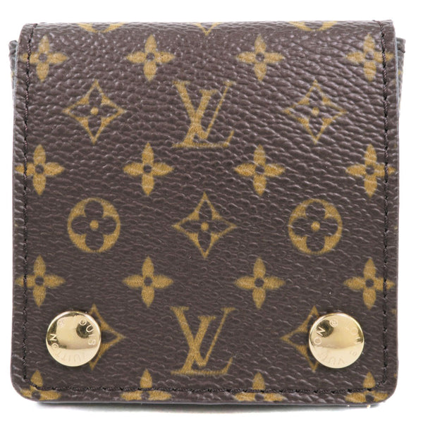 LOUIS VUITTON Pouch Jewelry case Monogram canvas Brown unisex(Unisex) Used Authentic