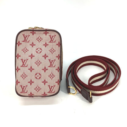 LOUIS VUITTON Pouch M60001  Monogram mini canvas Red Monogram mini US Digital Women Used Authentic