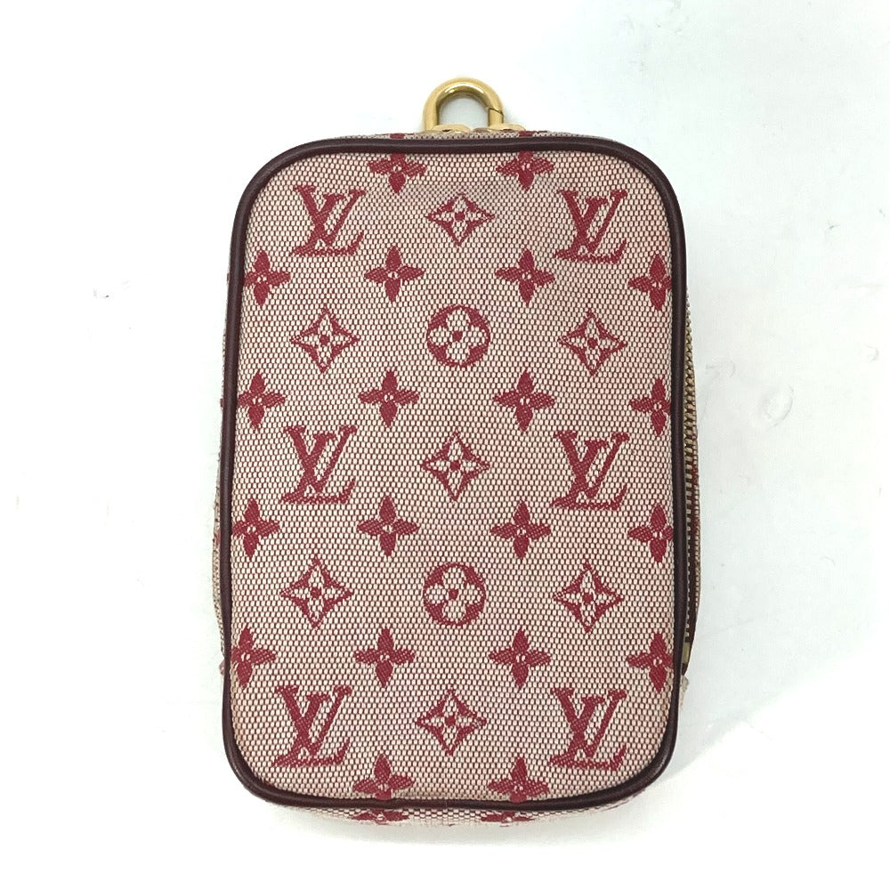 LOUIS VUITTON Pouch M60001  Monogram mini canvas Red Monogram mini US Digital Women Used Authentic