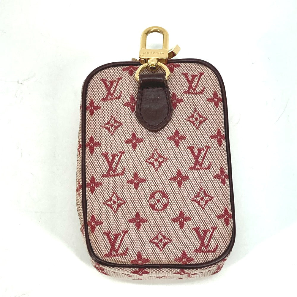 LOUIS VUITTON Pouch M60001  Monogram mini canvas Red Monogram mini US Digital Women Used Authentic