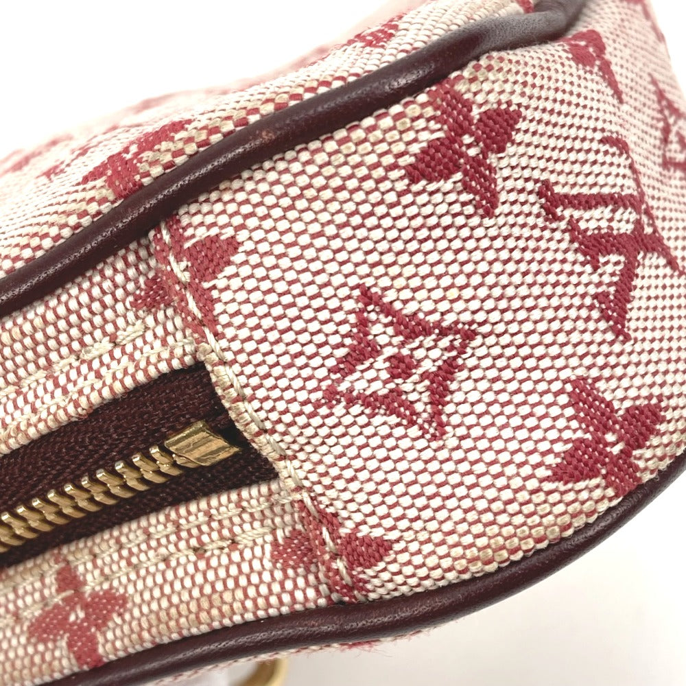 LOUIS VUITTON Pouch M60001  Monogram mini canvas Red Monogram mini US Digital Women Used Authentic