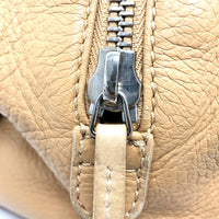 CHANEL Boston Duffel bag Shoulder bag Boston bag Bag COCO Mark Bolt leather beige Women Used Authentic