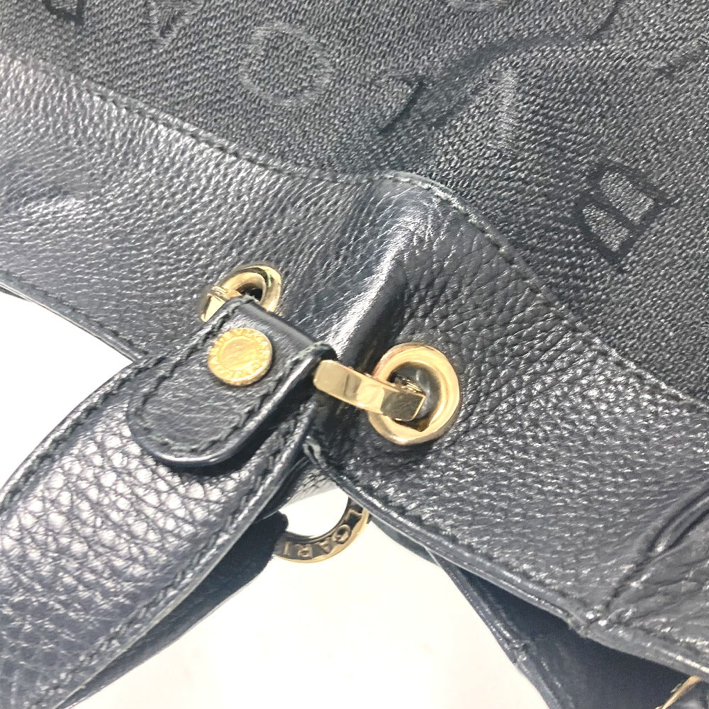 BVLGARI Tote Bag Canvas / leather black bulgari bulgari logomania