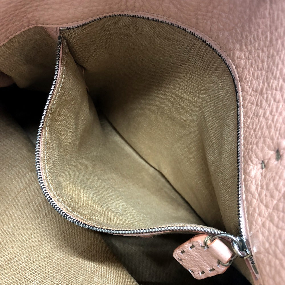 FENDI Tote Bag leather pink Celeria