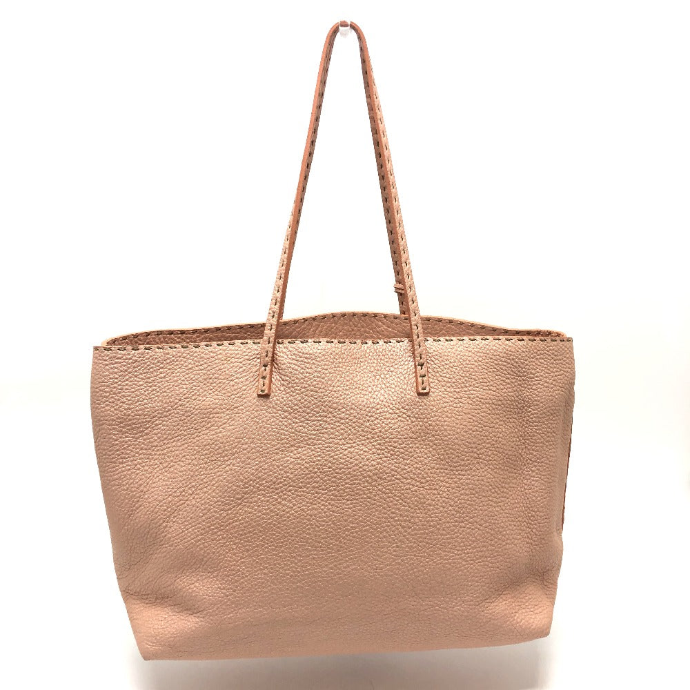 FENDI Tote Bag leather pink Celeria