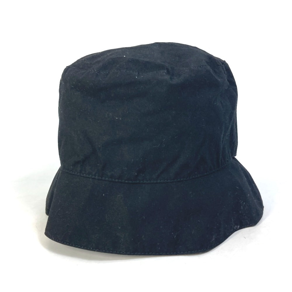 FENDI hat FXQ790 cotton black Hat Hat Bucket Hat Bob Hat logo fisherman hat mens 60 Used Authentic