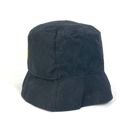 FENDI hat FXQ790 cotton black Hat Hat Bucket Hat Bob Hat logo fisherman hat mens 60 Used Authentic