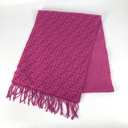 FENDI Scarf FXT416 Wool / cashmere pink Zucca