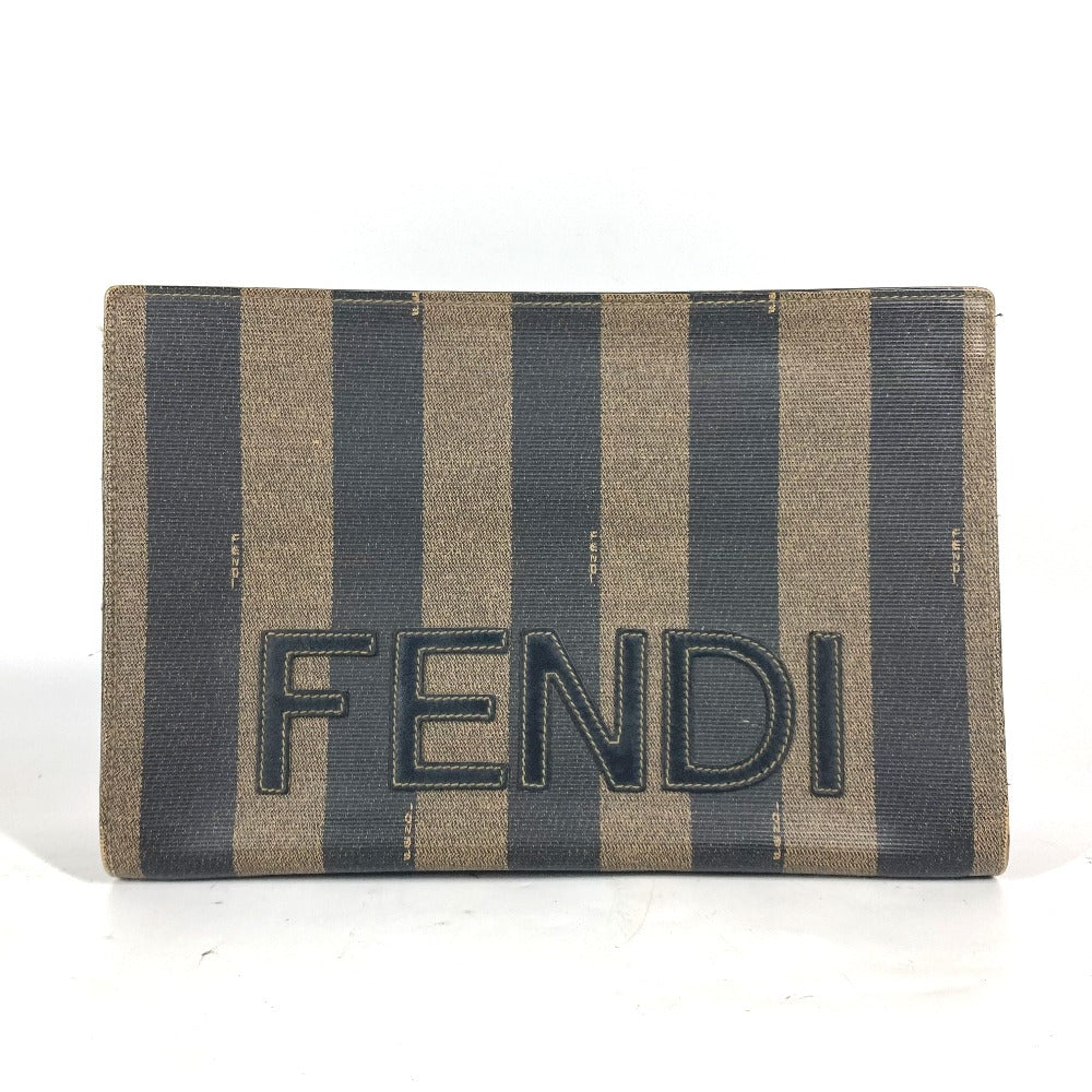 FENDI business bag PVC khaki vintage Pecan