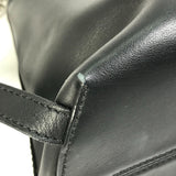FENDI Backpack 2WAY handbag Chain Bag to school leather 8BZ042 black Women Used Authentic