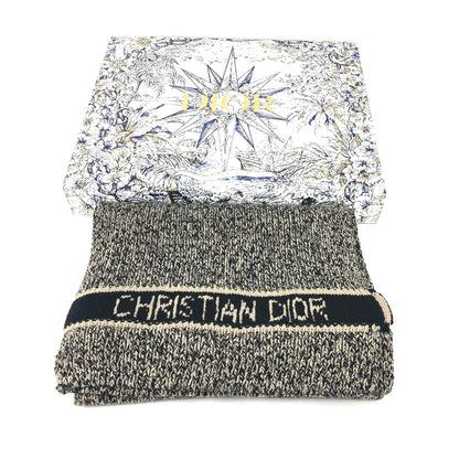 Dior Scarf 25DWI214S007 Wool / cashmere black logo