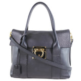 Salvatore Ferragamo Handbag 2wayShoulder Gancini Calfskin 21 D941/02 black Women Used Authentic