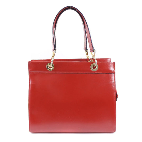 CELINE Handbag Calfskin Red Women Used Authentic