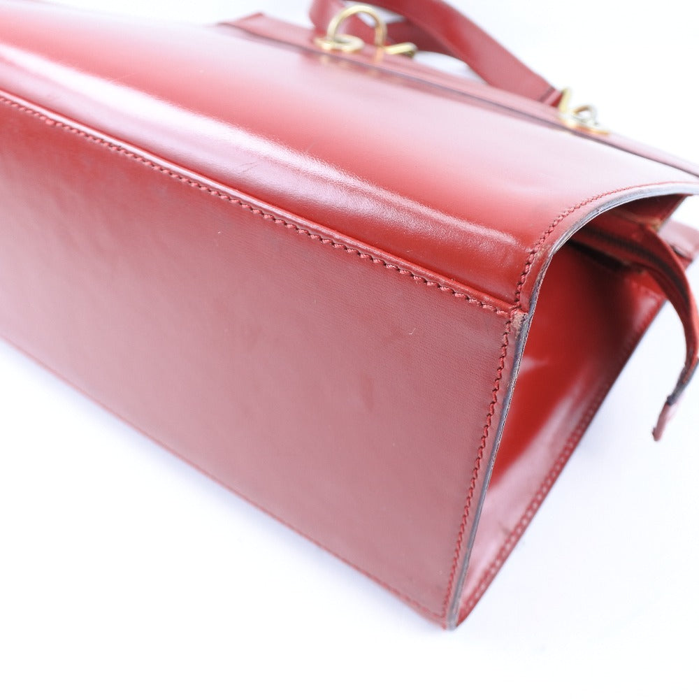 CELINE Handbag Calfskin Red Women Used Authentic