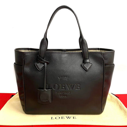 LOEWE Tote Bag leather Brown Heritage