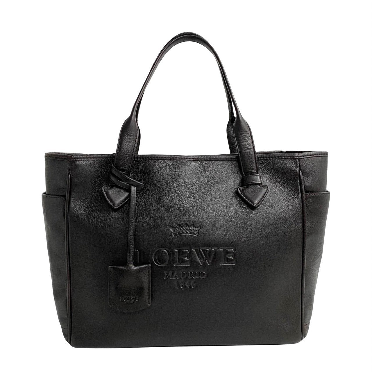 LOEWE Tote Bag leather Brown Heritage