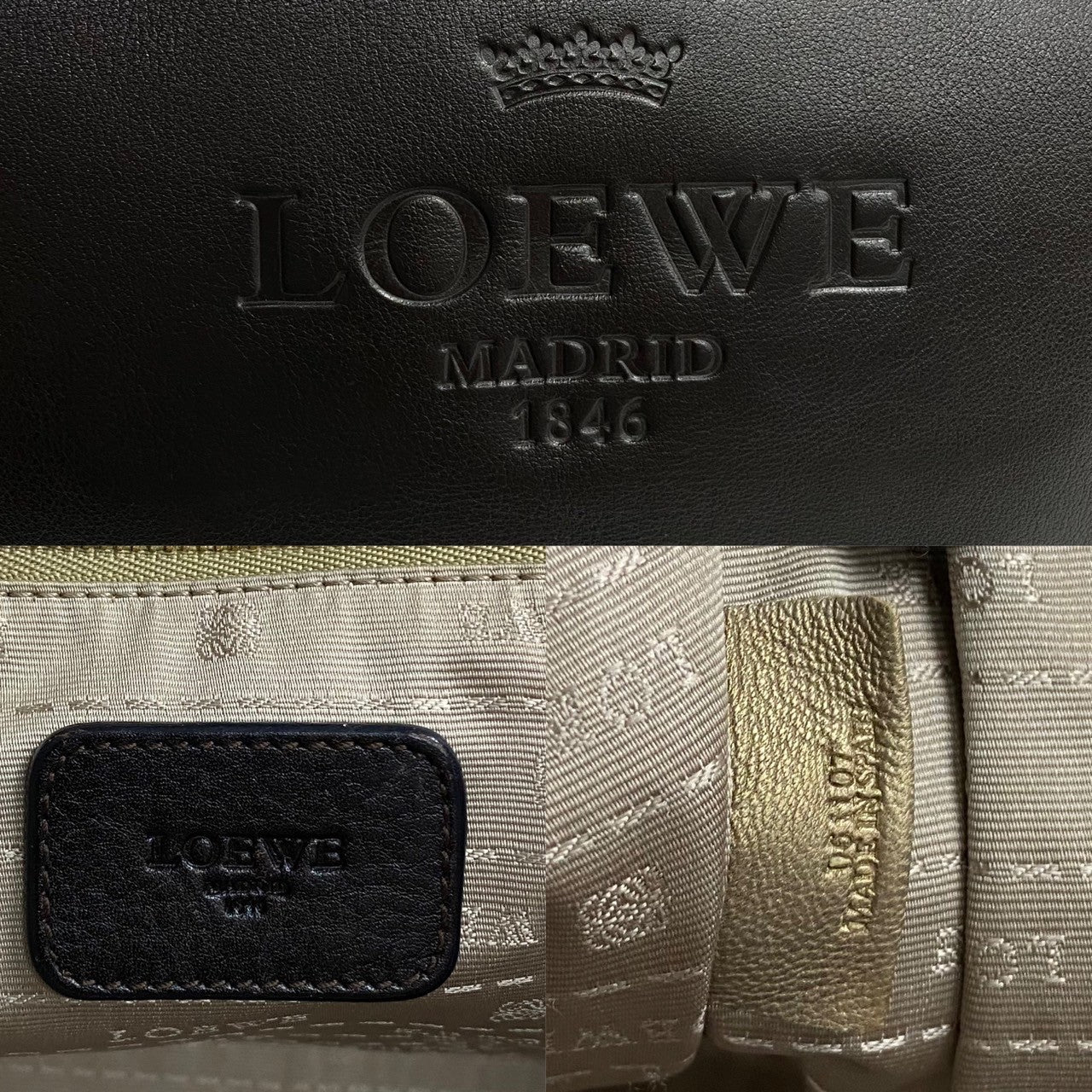 LOEWE Tote Bag leather Brown Heritage