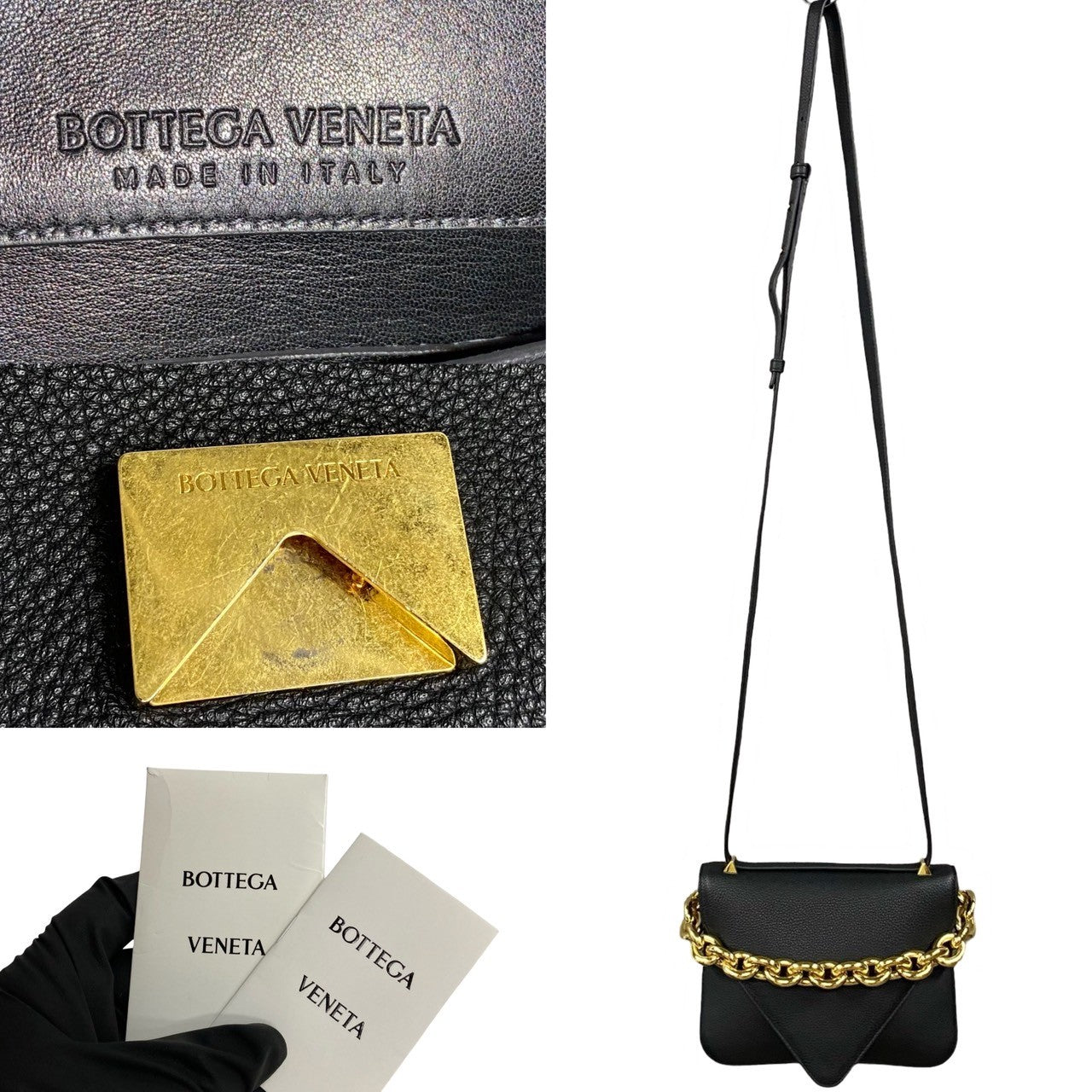 BOTTEGAVENETA Shoulder Bag leather black