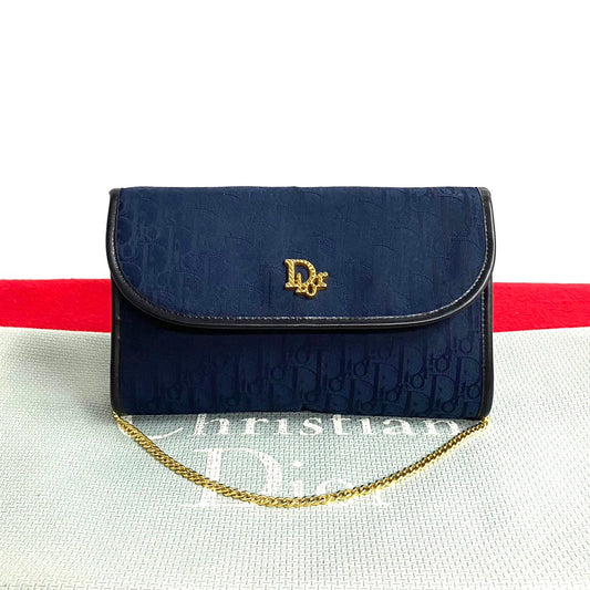 Dior Shoulder Bag canvas Navy