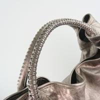 Salvatore Ferragamo Handbag leather Cancer meta Women Used Authentic