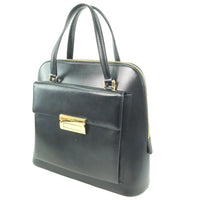 Salvatore Ferragamo Handbag Calfskin black Women Used Authentic