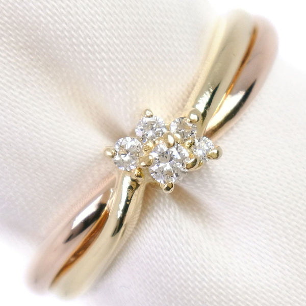 STAR JEWELRY Ring 18K gold, diamond gold Women Used Authentic