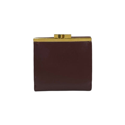 CARTIER Bifold Wallet Calfskin wine-red Must Line