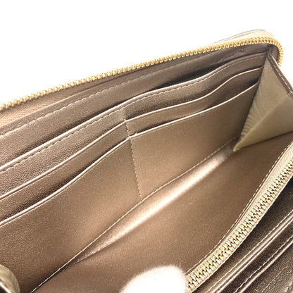 Dior Long Wallet Purse S0007OWEC_M10L Leather/grained calfskin gold Cannage LADY DIOR VOYAGEUR Wallet Women Used Authentic