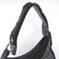Salvatore Ferragamo Shoulder Bag Leather, Boa black Women Used Authentic
