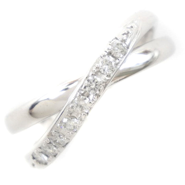 Ponte Vecchio Ring 18K white gold, diamond Silver Women Used Authentic