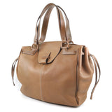 Salvatore Ferragamo Handbag Calfskin 21-6391 Brown Women Used Authentic