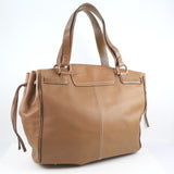 Salvatore Ferragamo Handbag Calfskin 21-6391 Brown Women Used Authentic