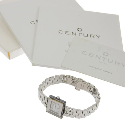 CENTURY Watches Quartz 907.7.F.AB1.11-SA Stainless Steel, Diamond Silver 8P diamond jolly joker White shell dial Women Used Authentic