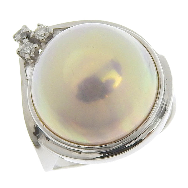 TASAKI Ring Pt950Platinum, pearl, diamond Silver Women Used Authentic