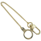 LOUIS VUITTON key ring Bag charm Long chain Chenenne Anocle Metal, Plated Gold M58021 gold unisex(Unisex) Used Authentic