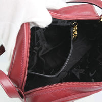 Salvatore Ferragamo Shoulder Bag Vara ribbon Calfskin Red Women Used Authentic