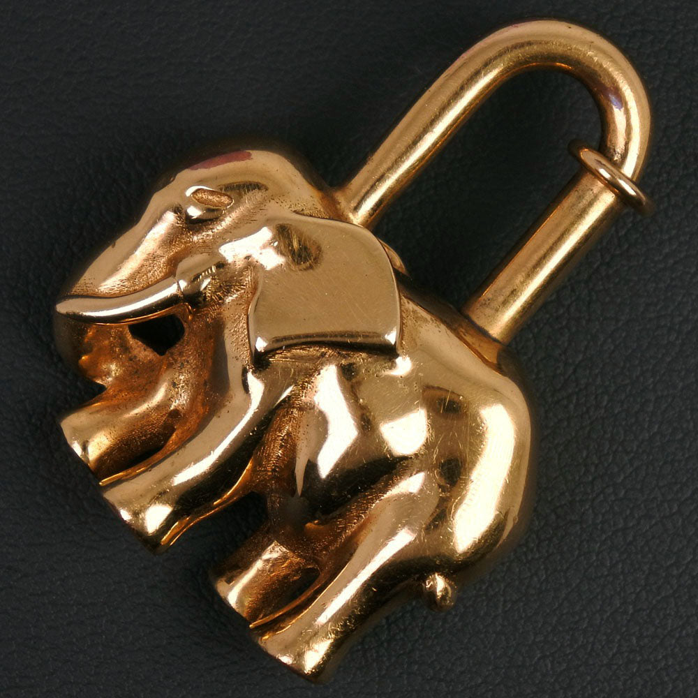 HERMES charm Plated Gold gold Animal motif Women Used Authentic