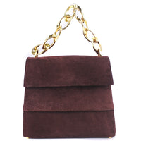 Salvatore Ferragamo Handbag 2WAYShoulder back Suede Brown Women Used Authentic