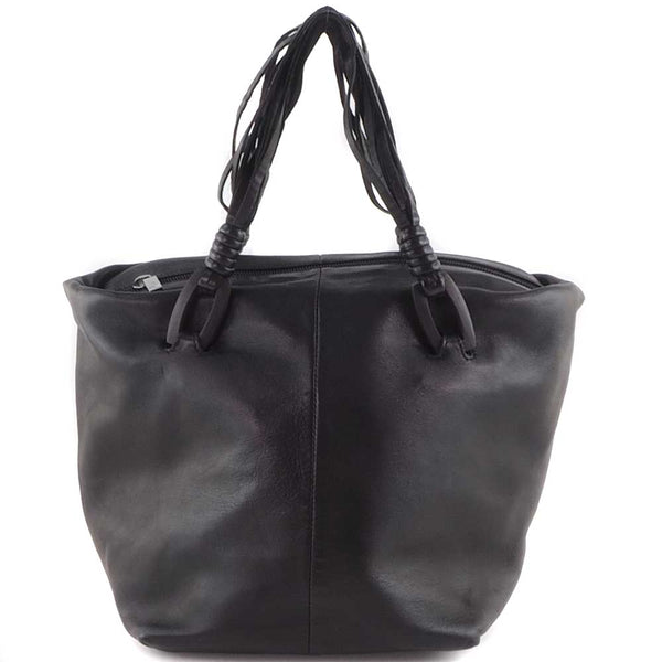 LOEWE Handbag lambskin black Women Used Authentic