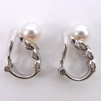 TASAKI Earring Pearl 18K white gold, pearl, diamond Silver Women Used Authentic