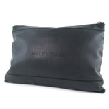BALENCIAGA business bag Clutch bag Navy clip M Calfskin 37373 black unisex(Unisex) Used Authentic