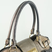 Salvatore Ferragamo Tote Bag Gancini leather gold Women Used Authentic