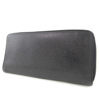 LOUIS VUITTON Long Wallet Purse M32822 Taiga black Zippy Wallet Vertical unisex(Unisex) Used Authentic